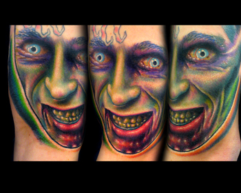 Tattoos - Josh Woods - Scary zombie Face